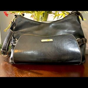 Black Leather Hand Bag